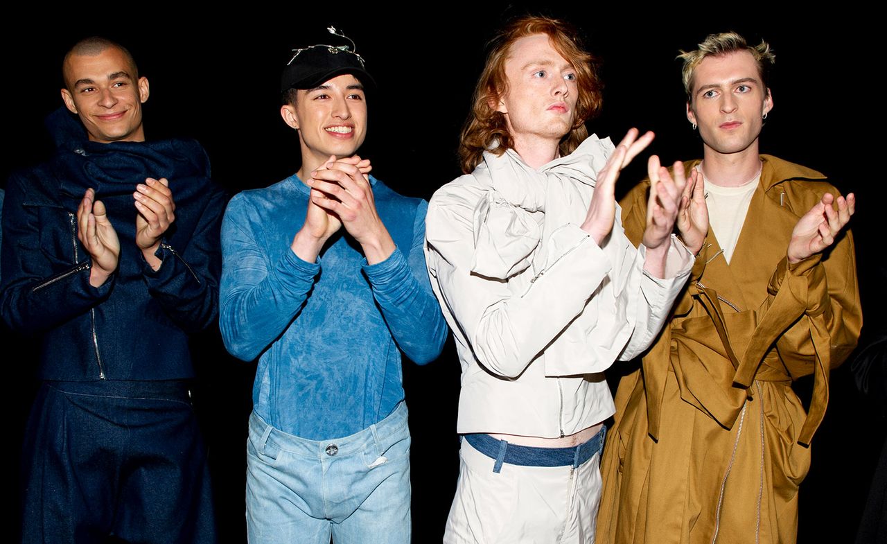 Males modelling Per Götesson&#039;s S/S 2020 collection