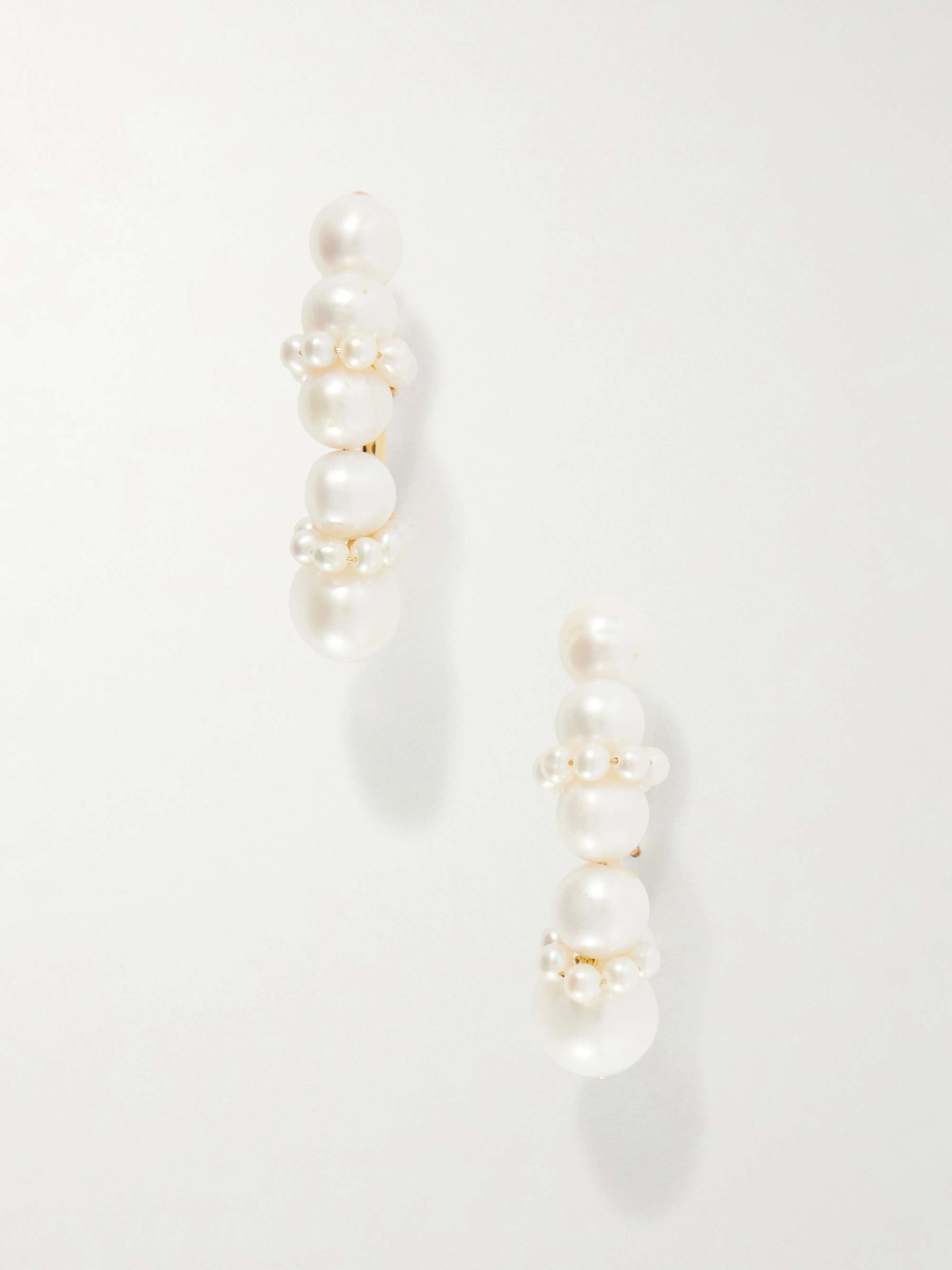 Recycled Gold Vermeil and Pearl Earrings