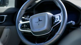 2024 Polestar 2 steering wheel.