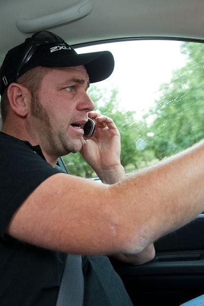Henk Vogels makes a live call in to Australian TV coverage of the Amgen Tour of California.