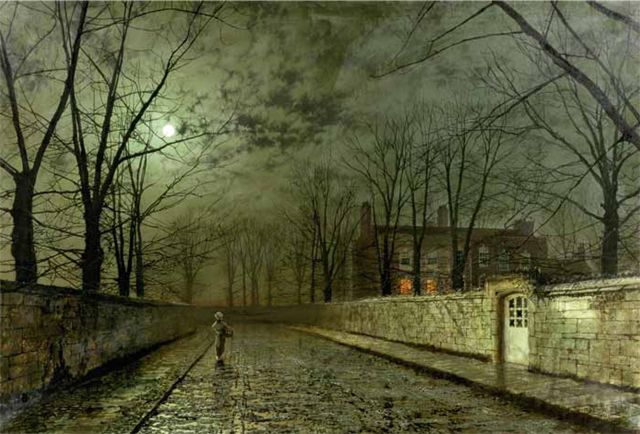 Dame Hilary Mantel&#039;s favourite painting, Silver Moonlight by John Atkinson Grimshaw.