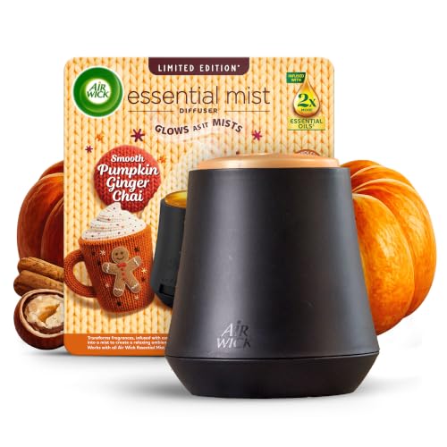Air Wick Smooth Pumpkin Ginger Chai Essential Mist Diffuser Kit 20ml