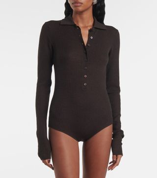 Solana Wool, Silk, and Cashmere Bodysuit