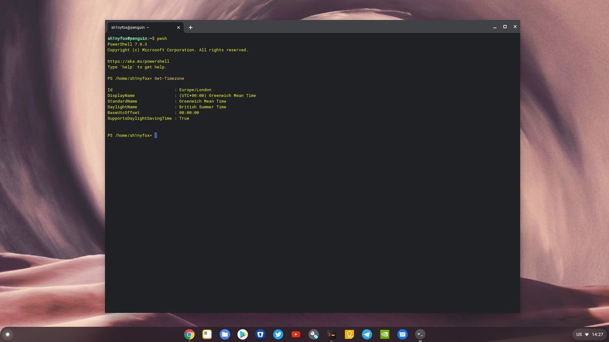 Powershell on Chrome OS