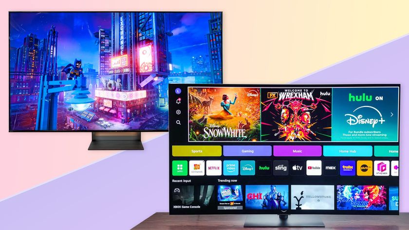 The Bravia 7 II True RGB TV in a side-by-side composite alongside the LG G5 OLED TV