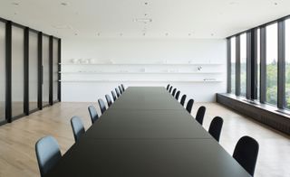 Nendo's Kenzo Tange offices and cafe meeting room