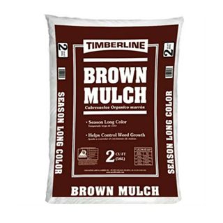 bag of brown mulch