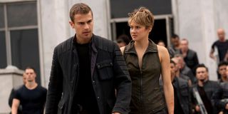 Theo James and Shailene Woodley in Insurgent