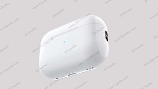 Image of rumored design of the Apple Airpods Pro 2 charging case