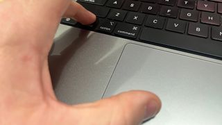 Right clicking on a macOS desktop