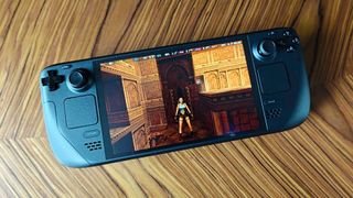Tomb Raider Remastered running on Steam Deck OLED