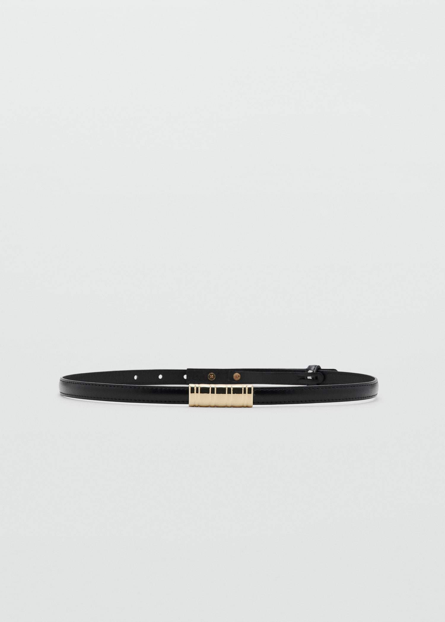 Thin Belt With Metal Detail - Women | Mango Usa