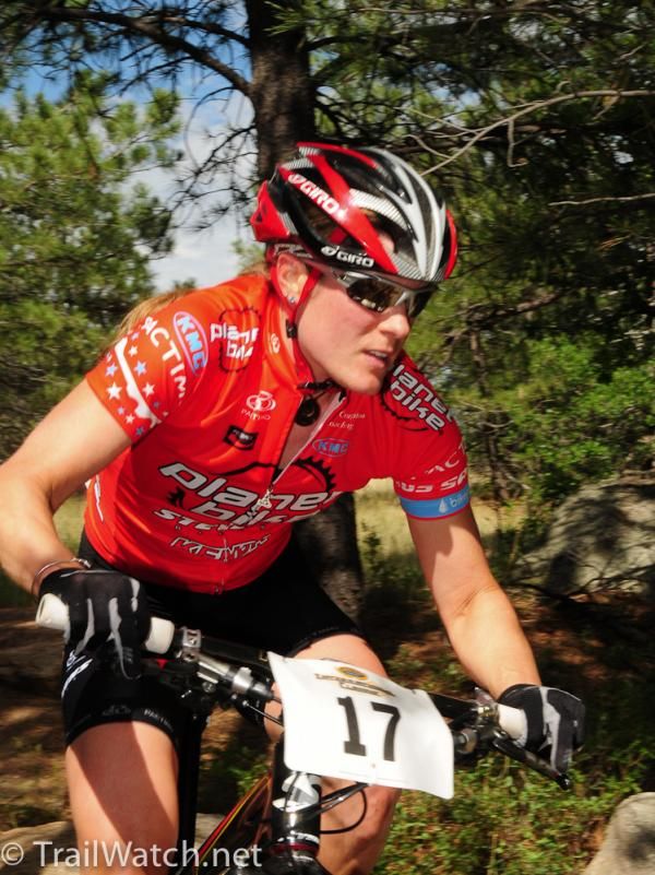 Katie Compton (Planet Bike) could not quite hold Willow Koerber's wheel but finished third