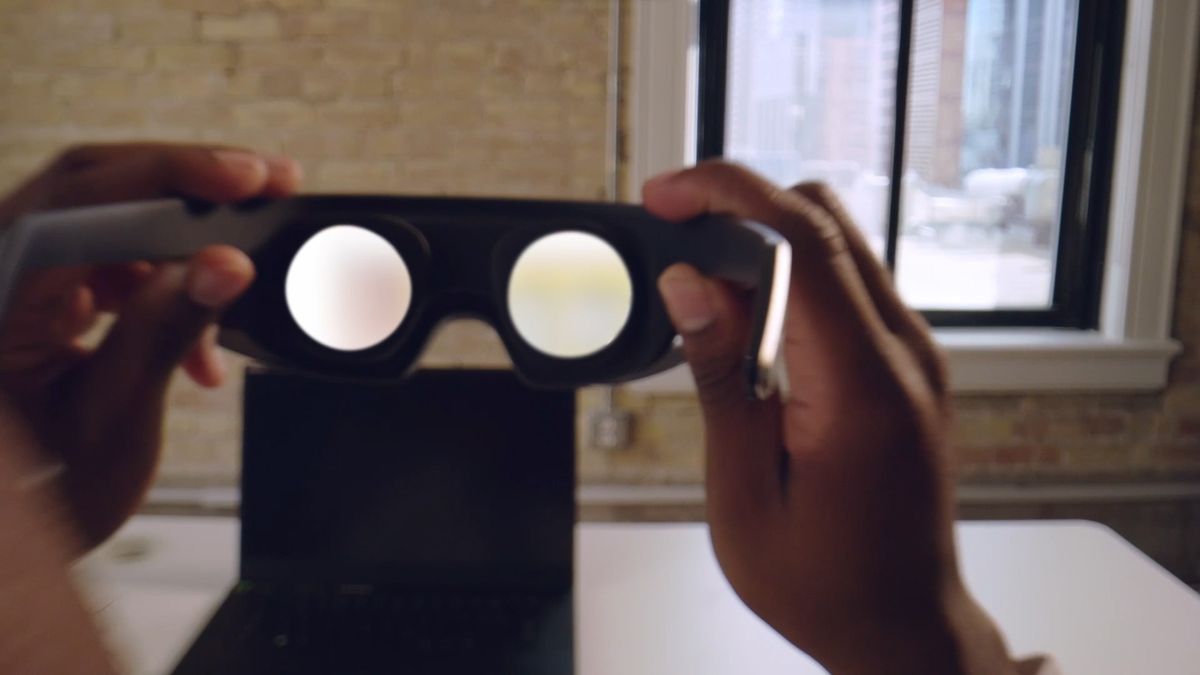The lenses on the inside of Immersed Visor
