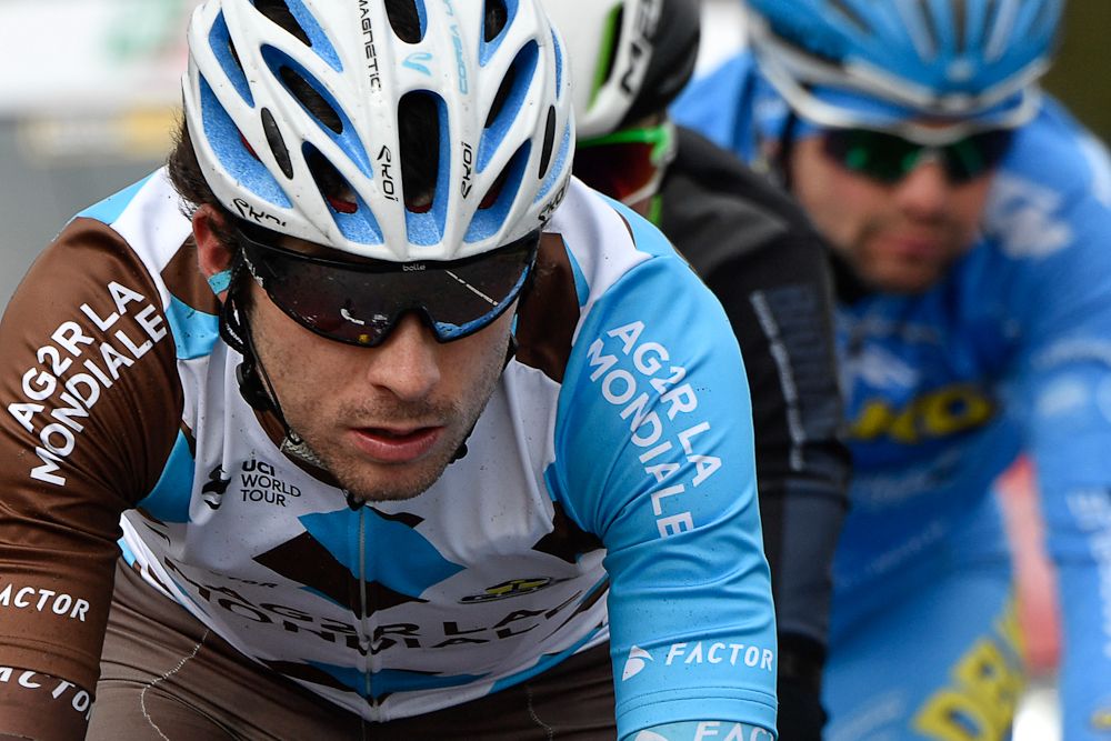Pierre Latour and Romain Combaud in the breakaway during stage 3 at Paris-Nice