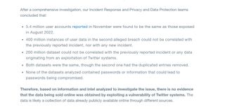Twitter data breach report
