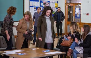 Aaron Dingle attends a surrogacy meeting alone