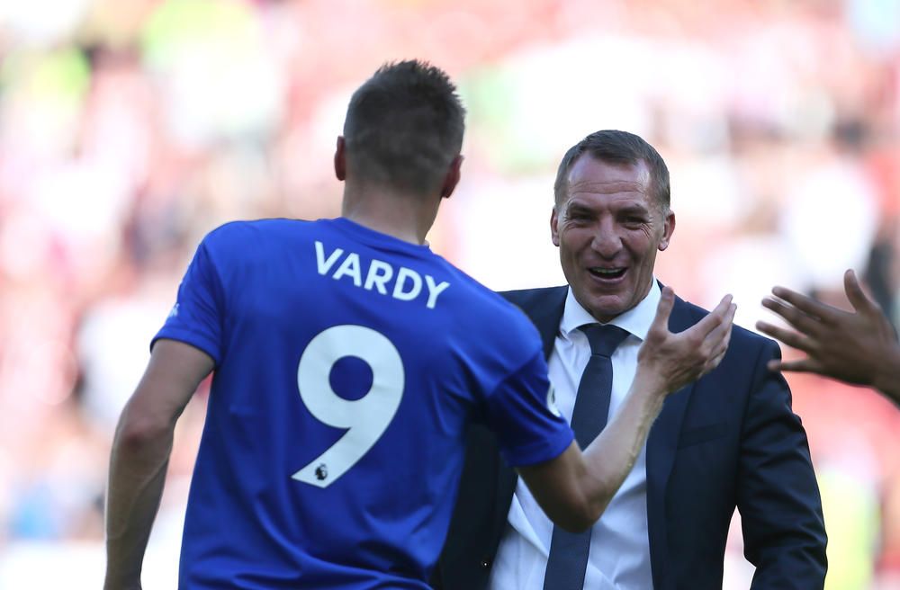 Vardy deserves place in 100-goal club, says Leicester boss Rodgers ...