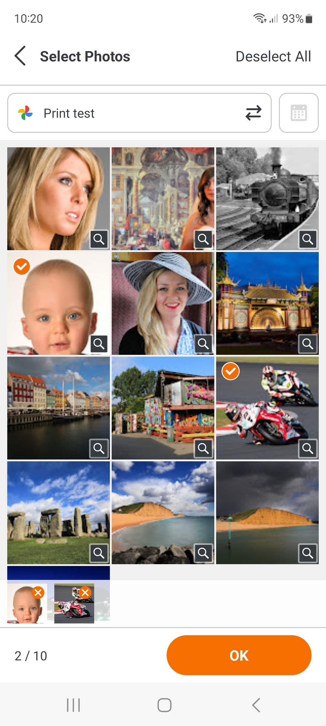 Canon Selphy QX20 app screenshots