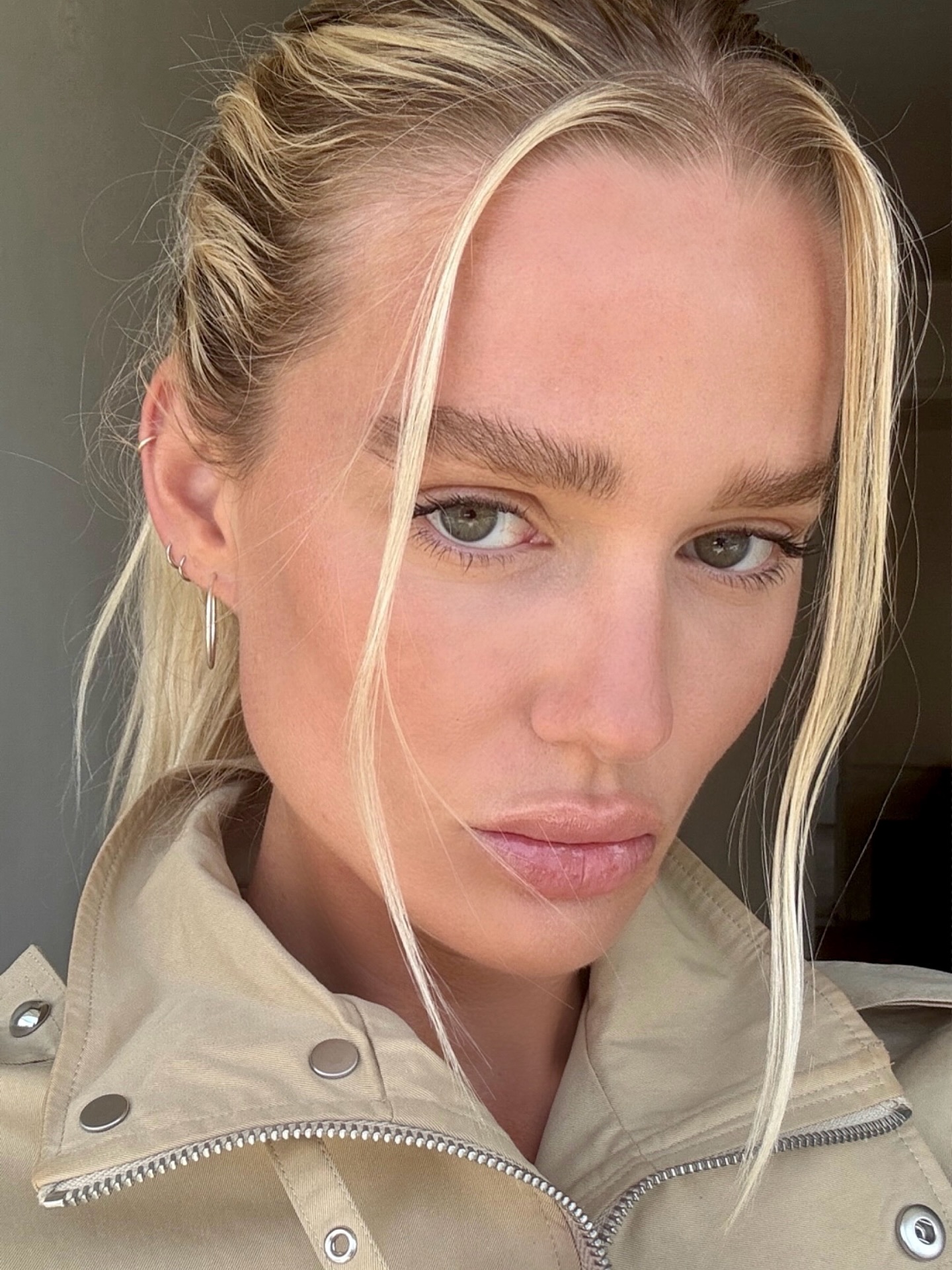 Megan Adelaide with fresh, dewy skin