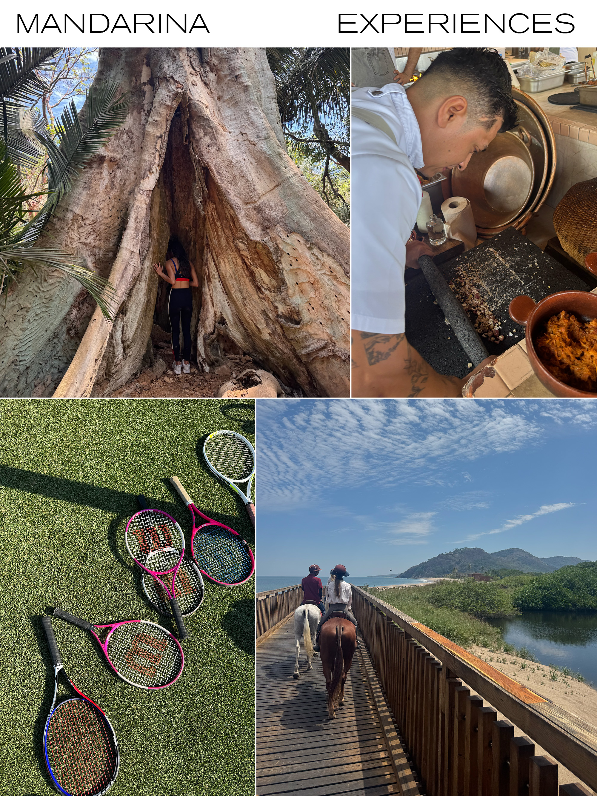 images of the experiences rosewood mandarina has to offer.