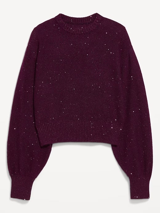 Sosoft Crew-Neck Sequin Sweater