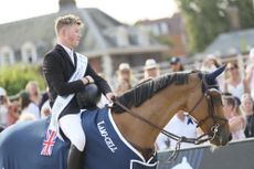 Harry Charles and Sherlock, winners of the Longines Global Champions Tour grand prix of London.