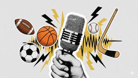 Sports balls with a microphone