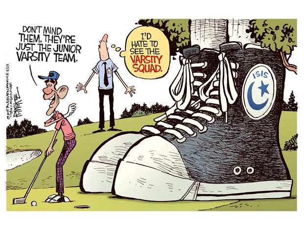 Obama cartoon world ISIS