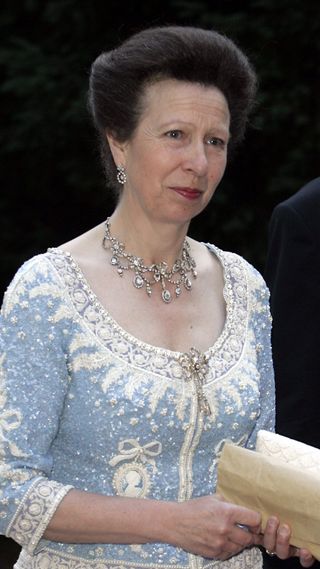 Princess Anne wearing one of the 32 best royal necklaces