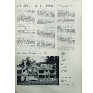 ideal home article on bombed house
