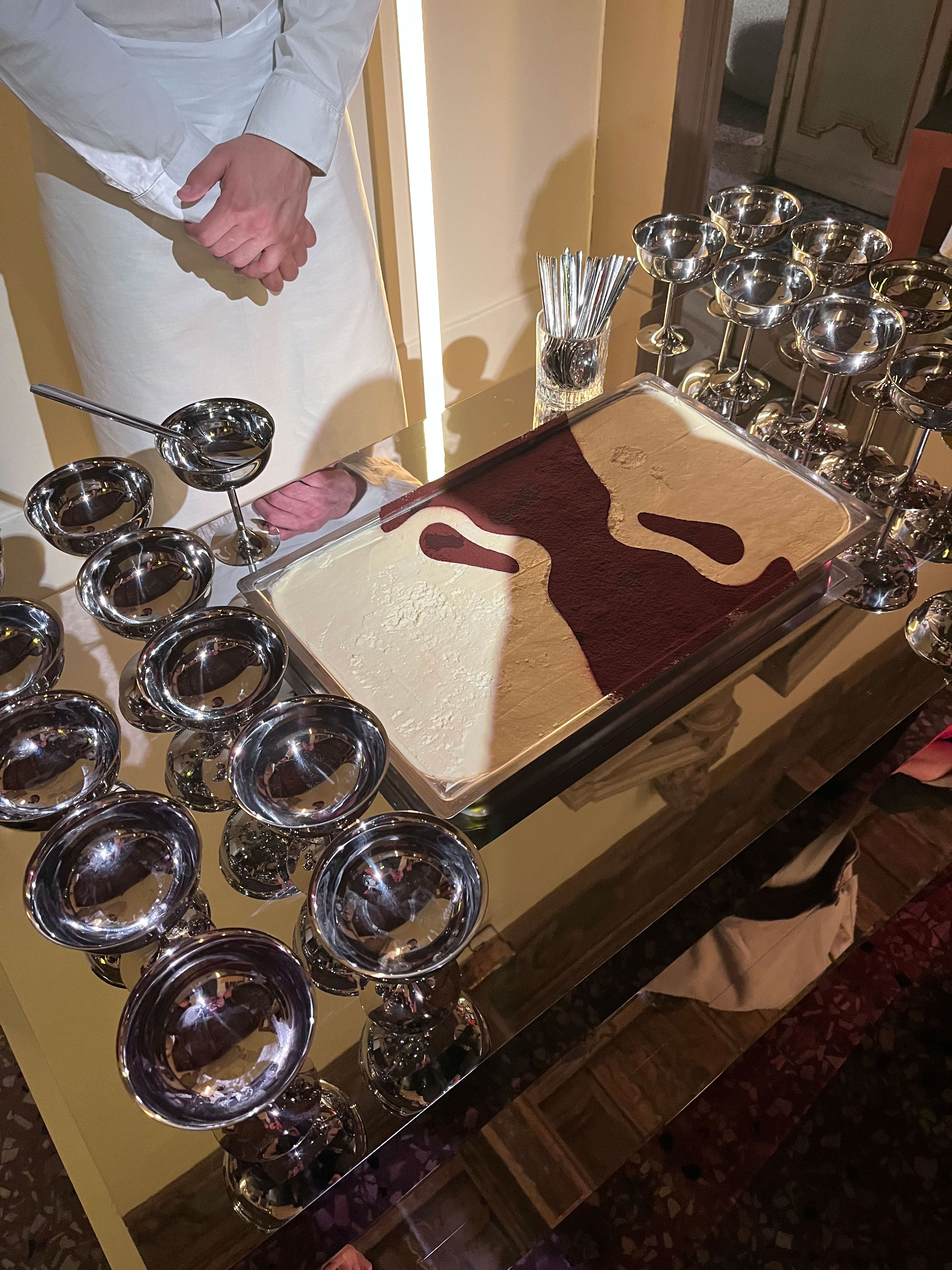 Kelly Wearstler Party at Milan Design Week: the tiramisu