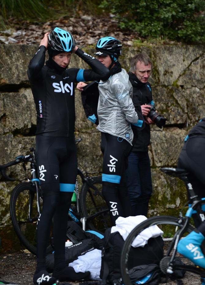 Wiggins and Froome get ready for training