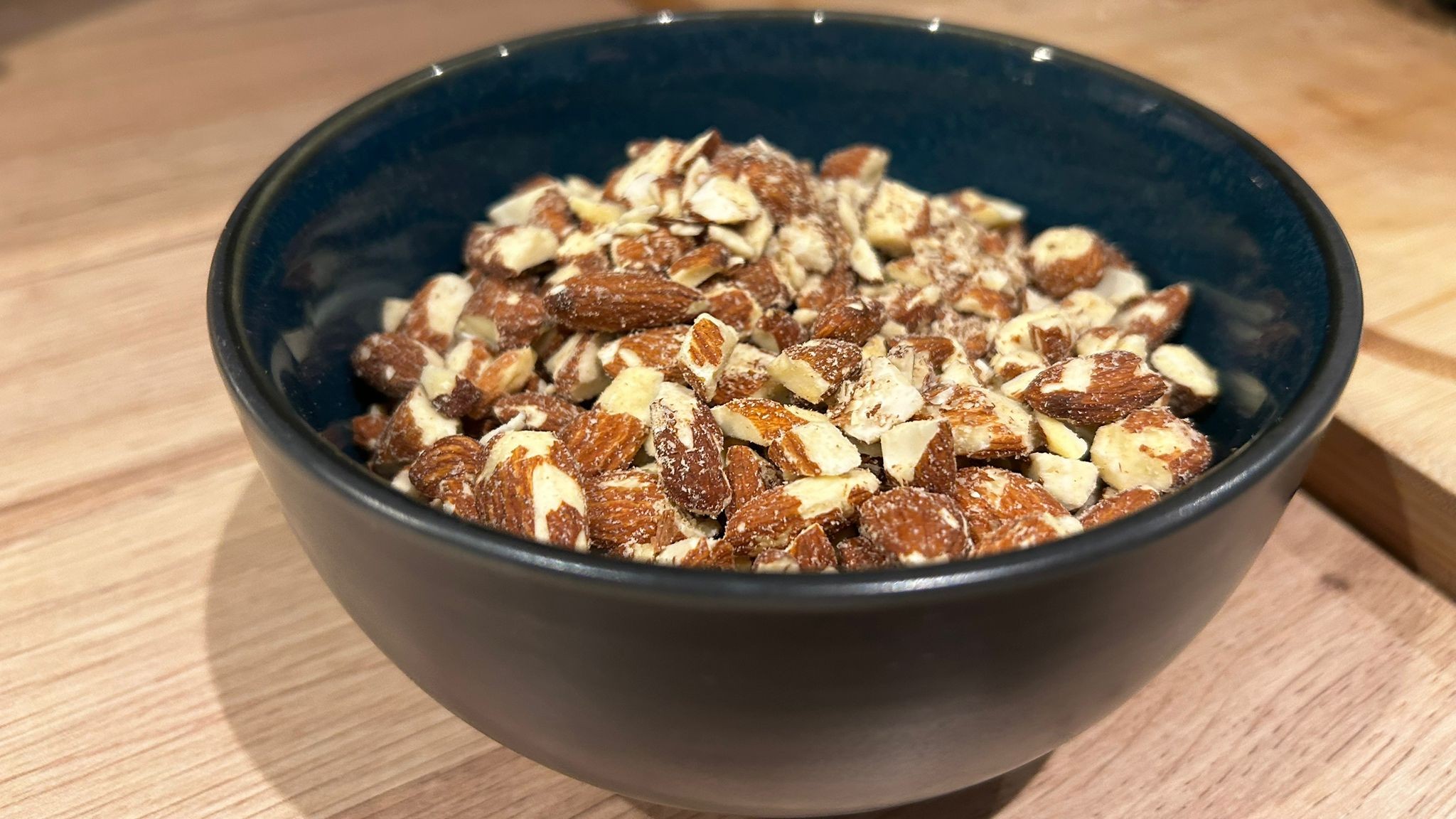 Bowl of almonds chopped using Cuisinart Flexprep 1.1L food processor