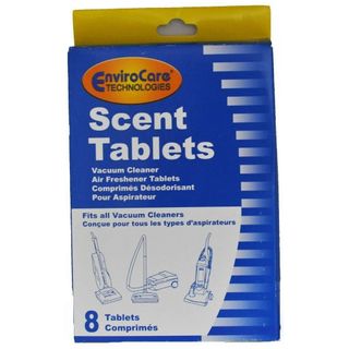 A blue packet of vacuum scent tablets