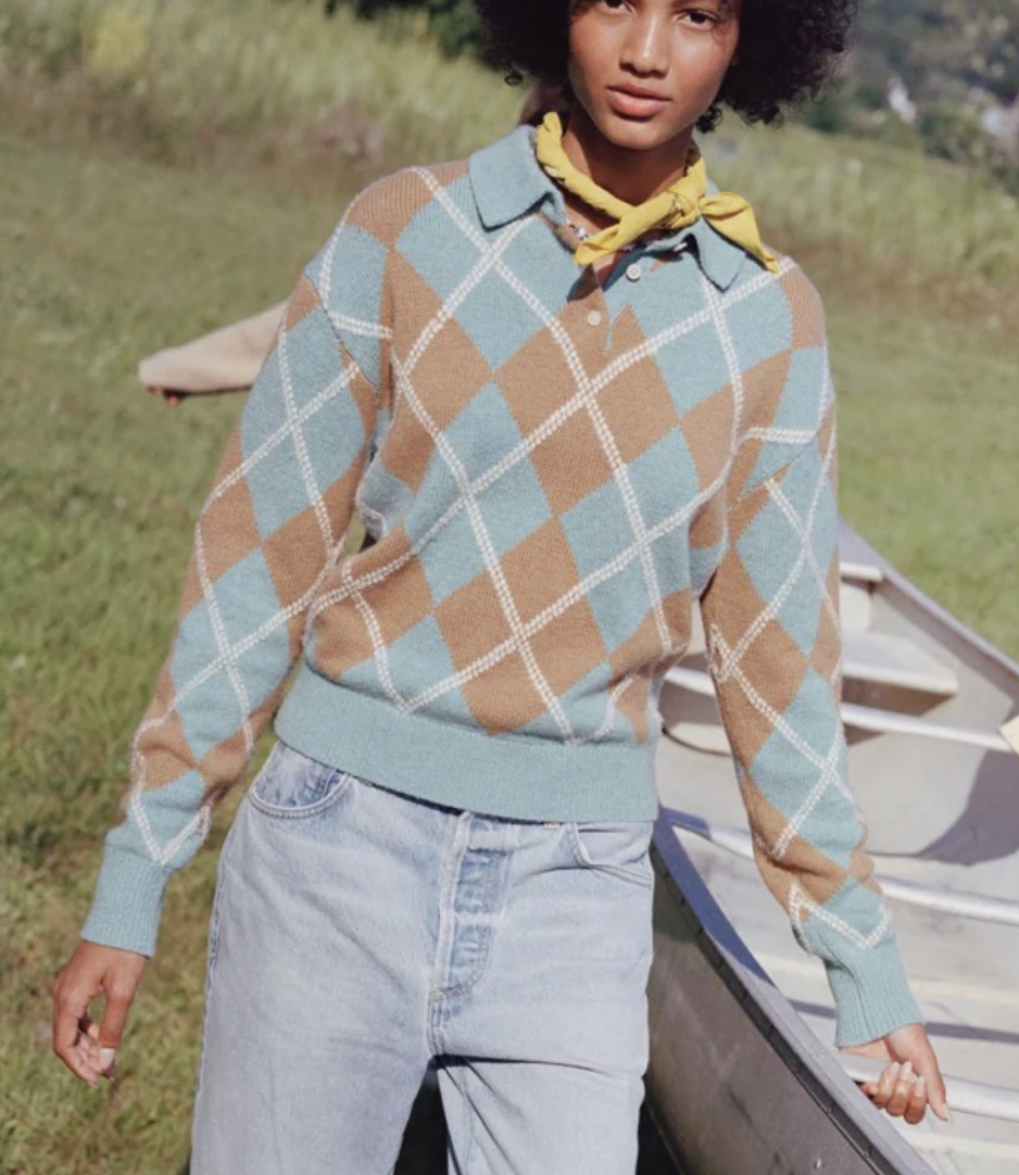 Guest In Residence, Collegiate Argyle Polo