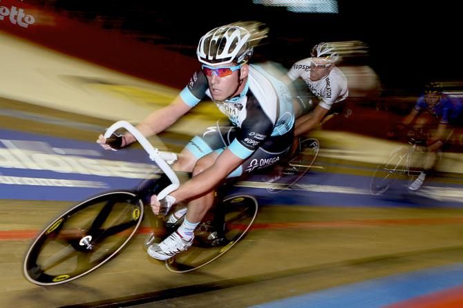 Glenn O'Shea on the Omega Pharma team in the Gent Six Day