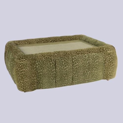 MARA Jacquard Large Nichol Ottoman - Nephrite