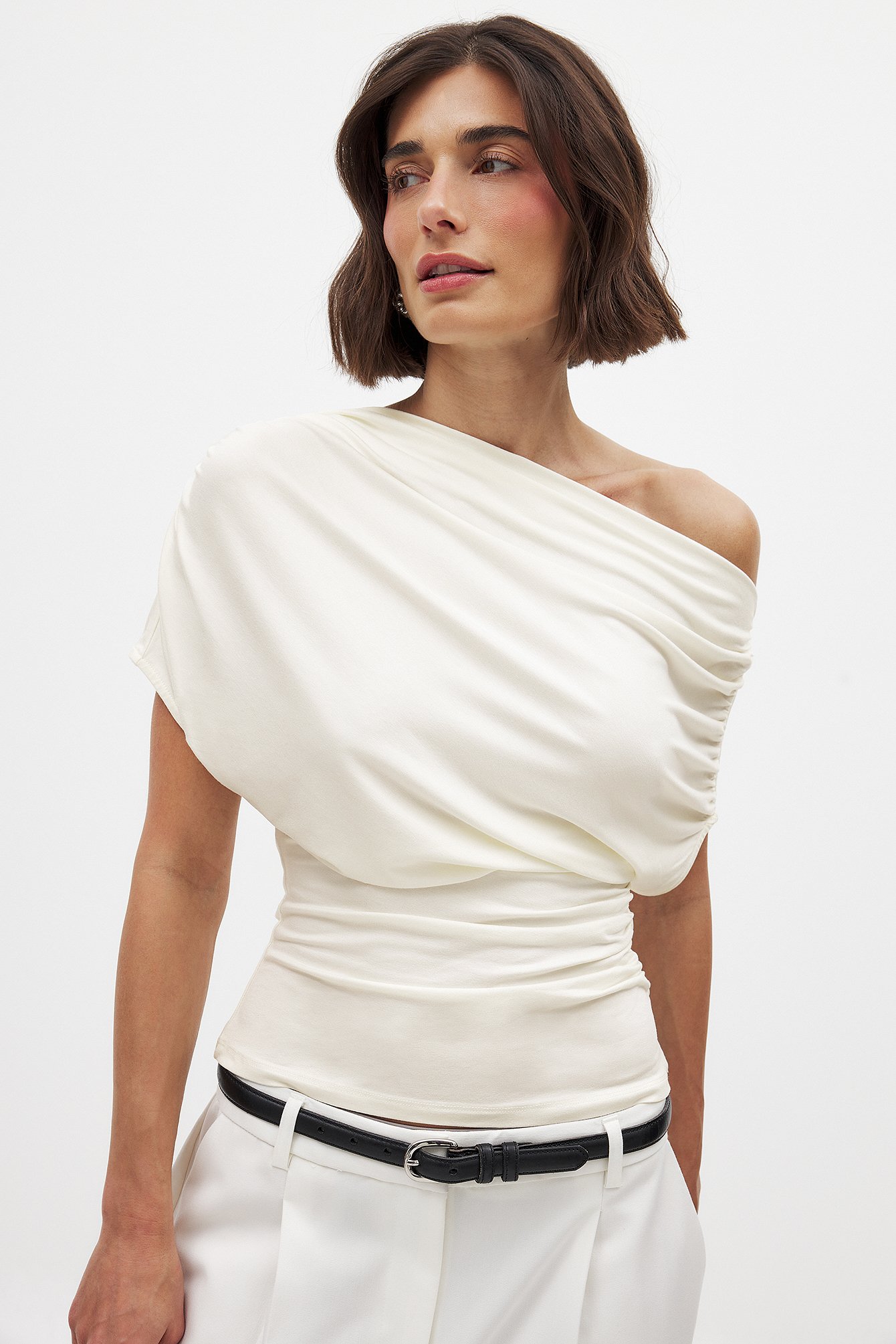 Soft Line Draped Top