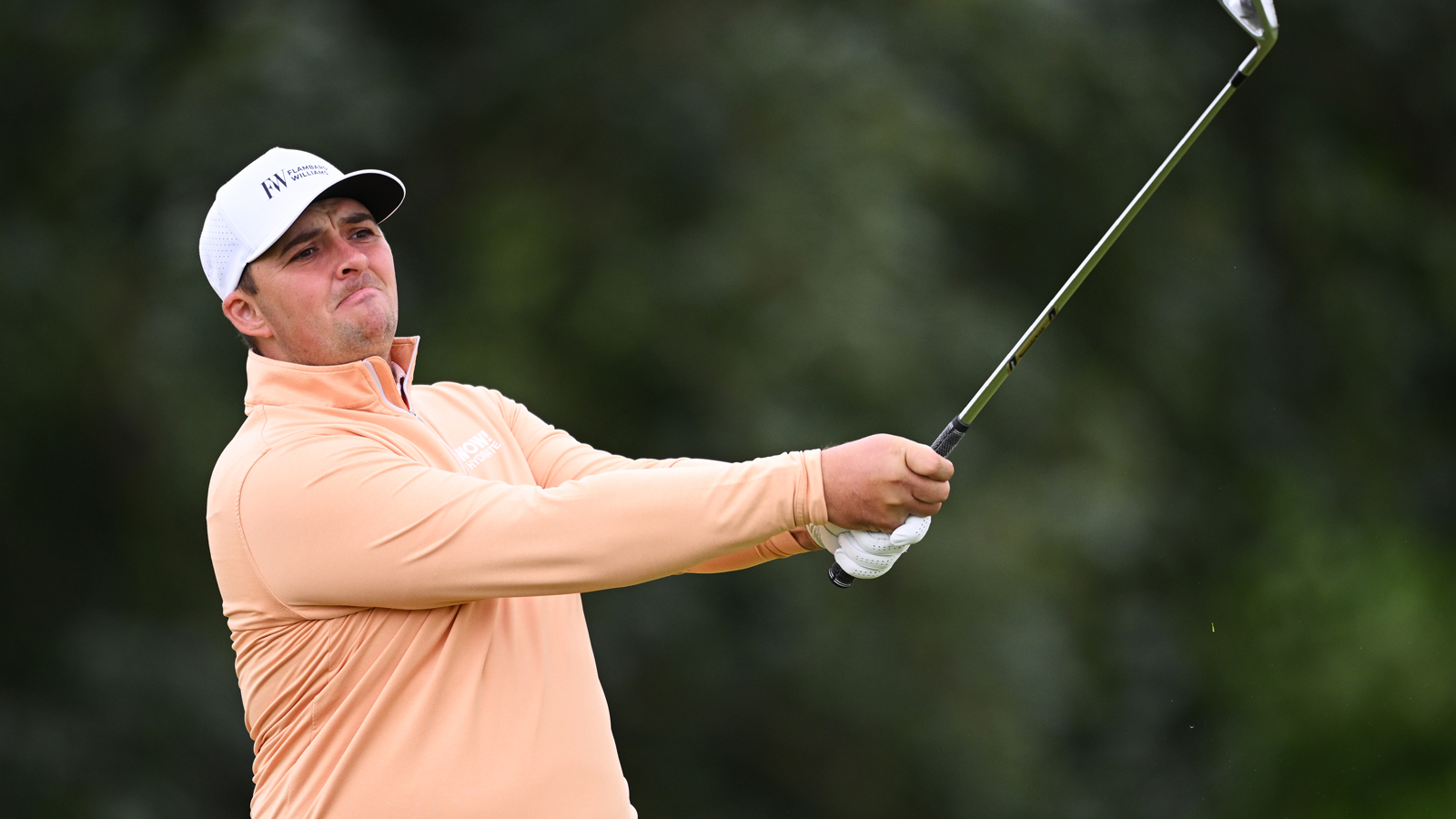 Marcus Armitage hits an iron shot