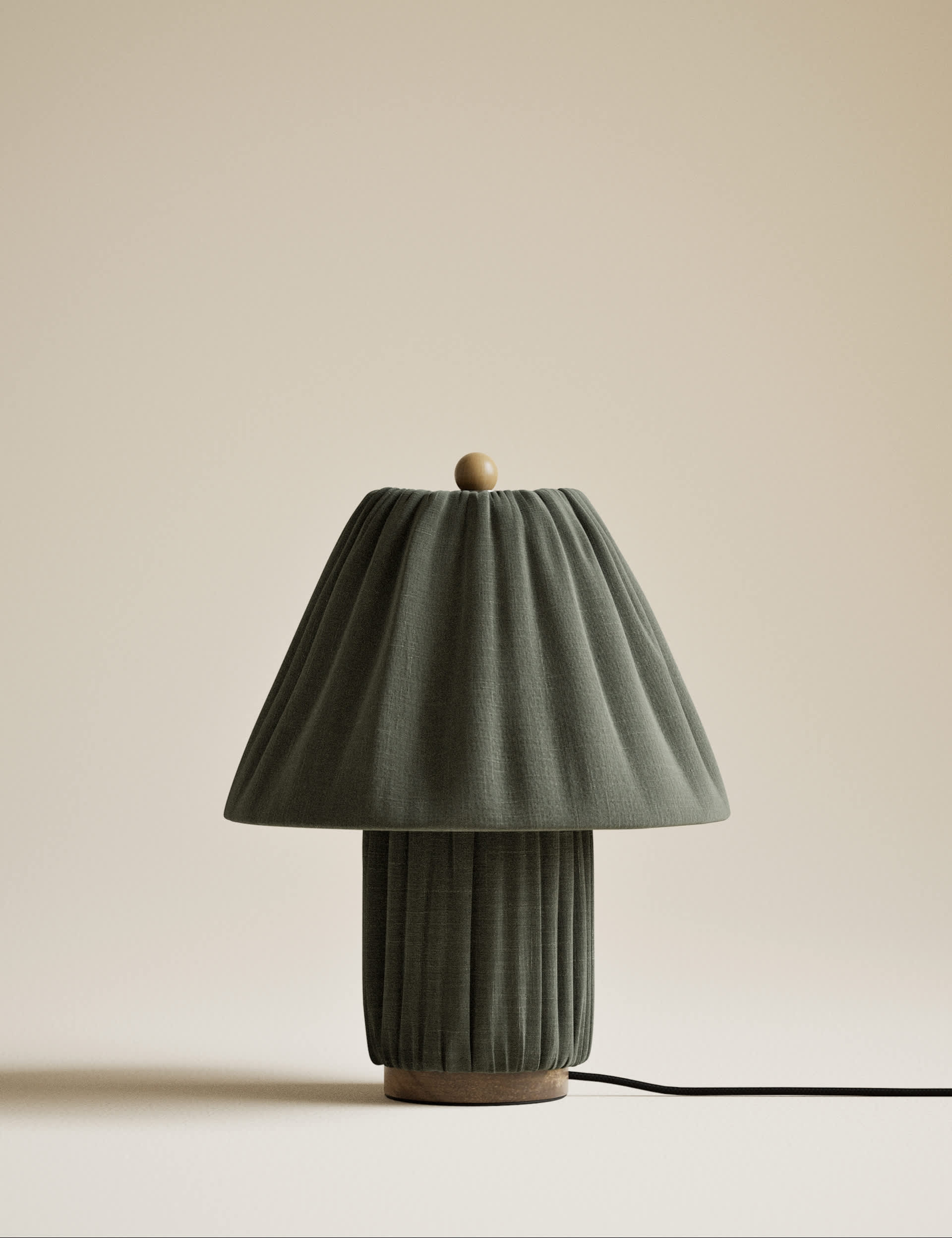 Soft Pleated Fabric Table Lamp
