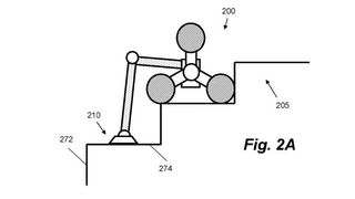 Dyson patent for robot vacuum cleaning climbing stairs