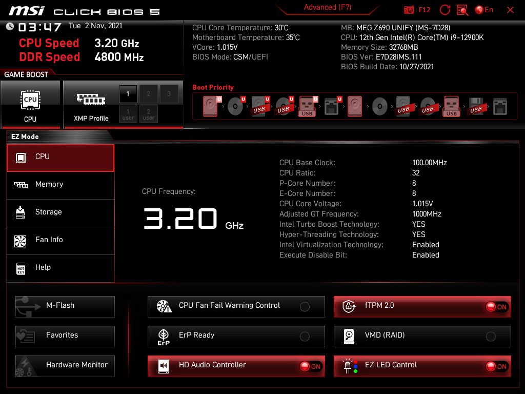 MSI MEG Z690 Unify