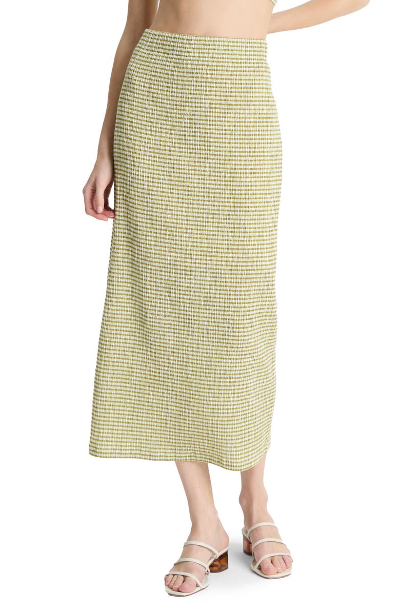 Stripe Midi Skirt