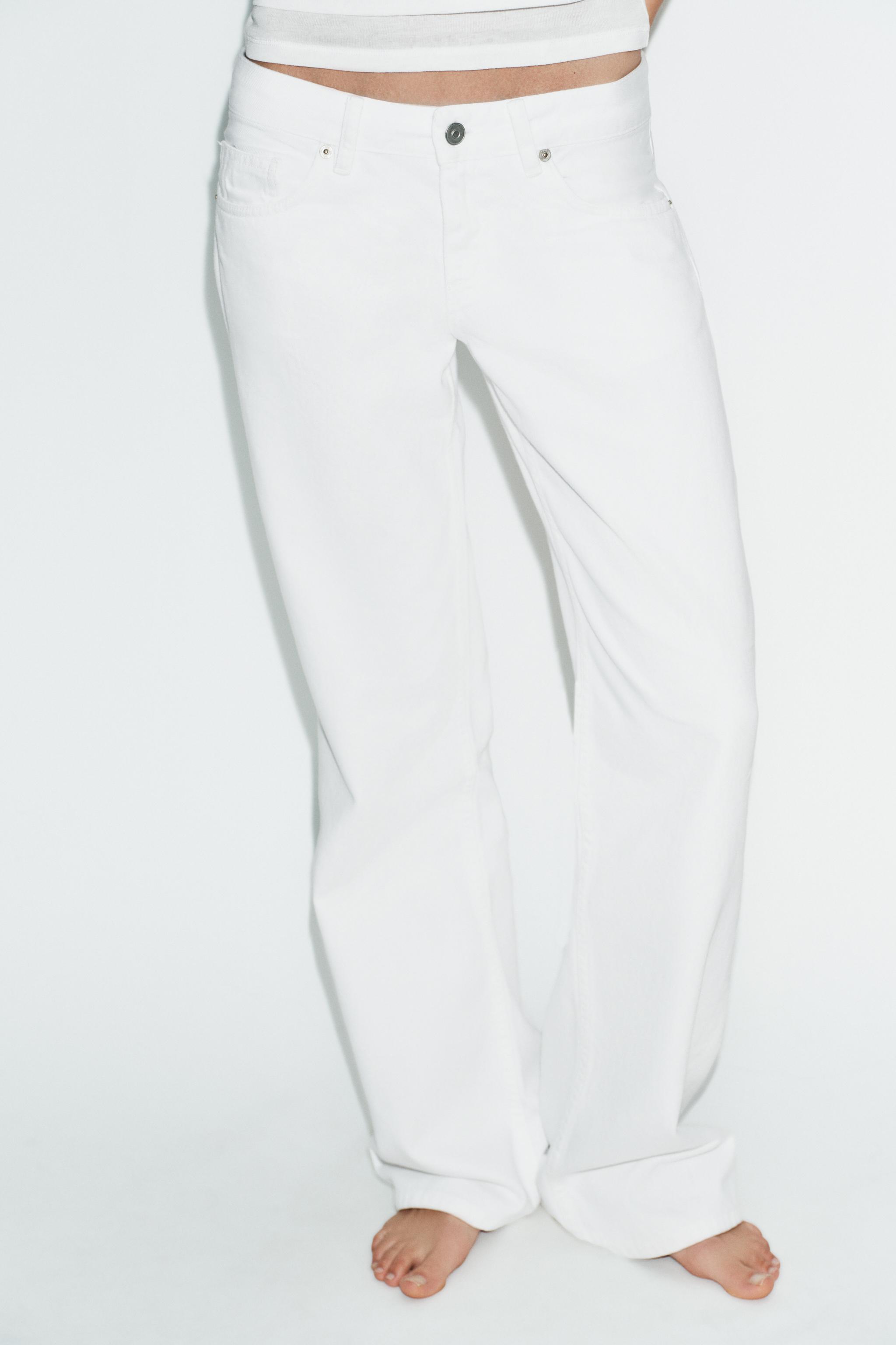 Trf Low Rise Wide Leg Jeans