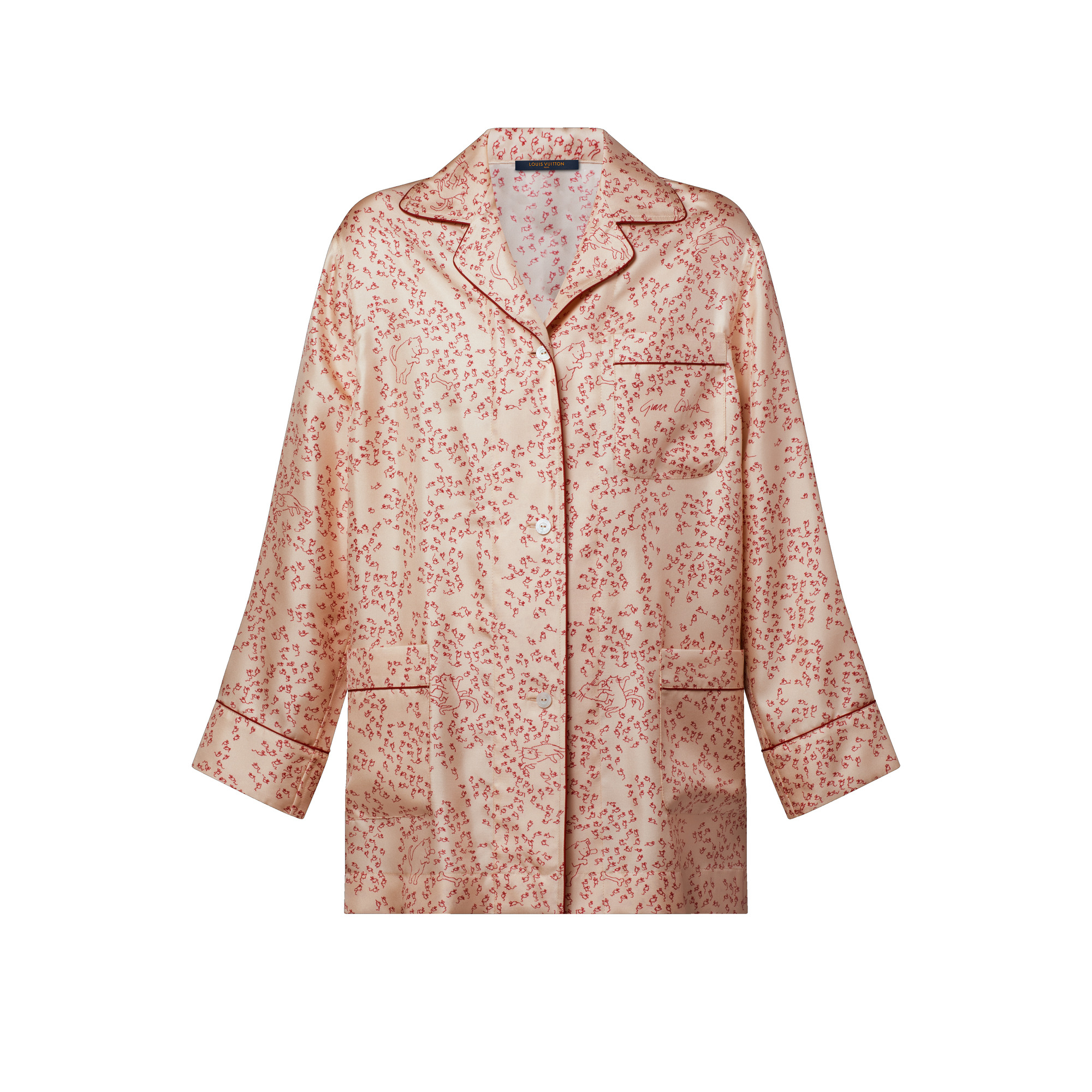 Grace Coddington x Louis Vuitton pajama top.