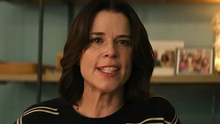 Neve Campbell as Sidney Prescott is shown in the trailer for Scream 7.