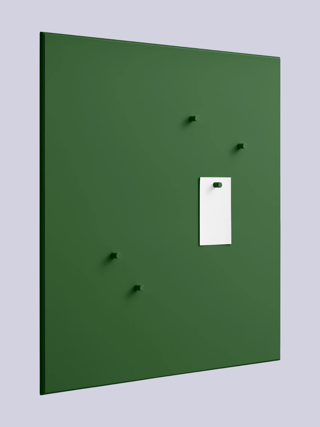 A green magnetic board