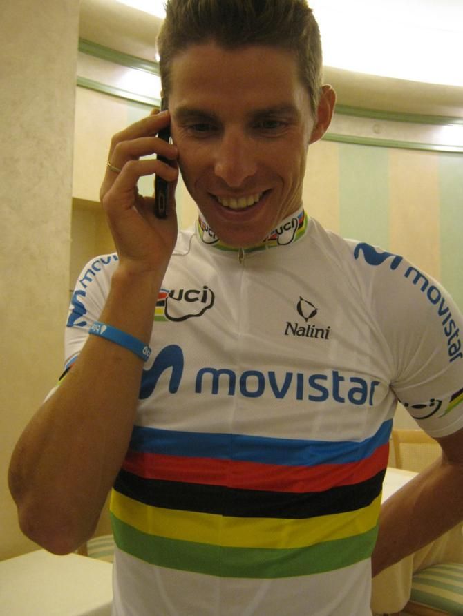 New road race world champion Rui Costa is very much in demand in the days following his victory in Florence