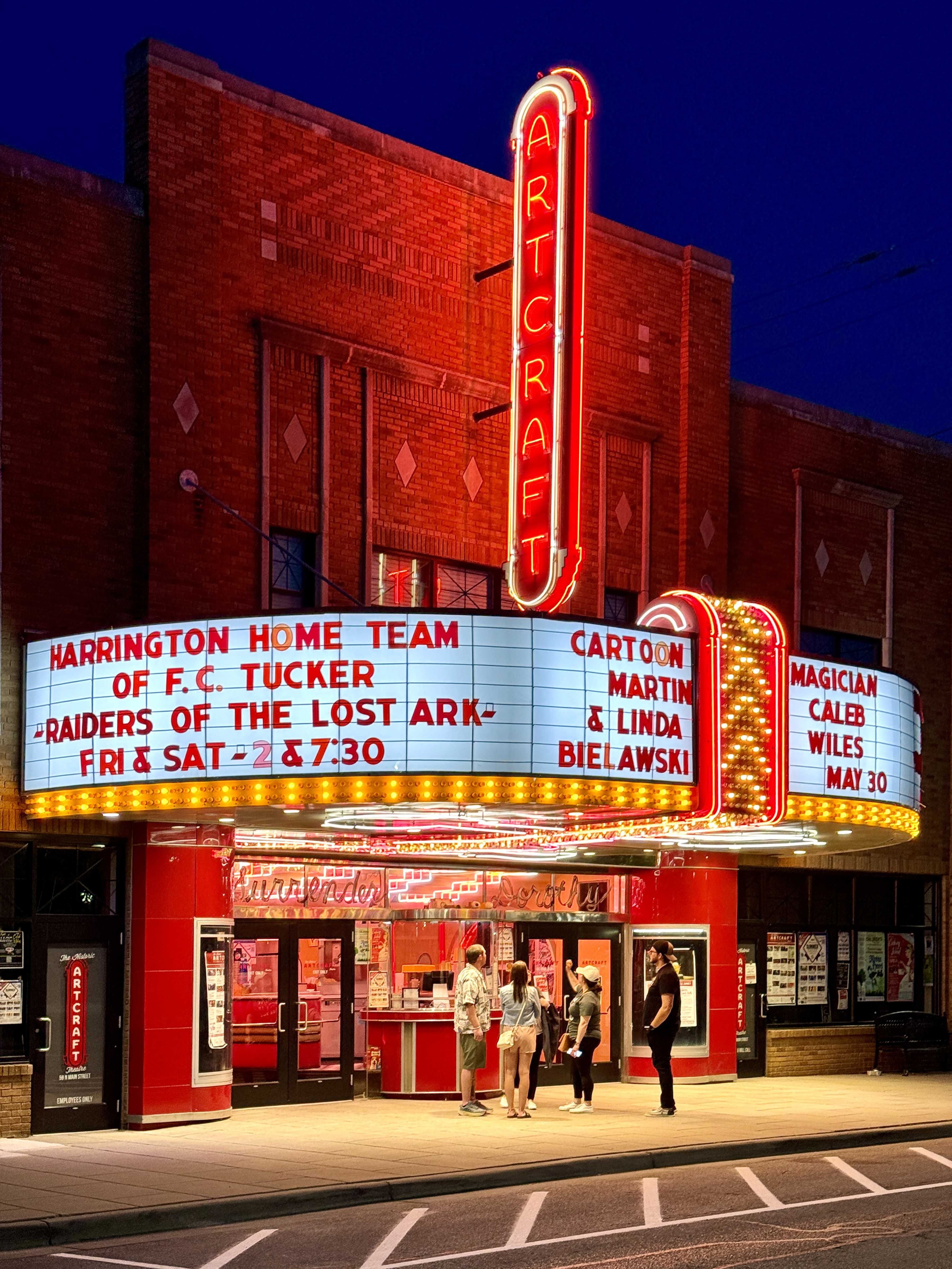 A movie theatre photo taken by Benita VanWinkle